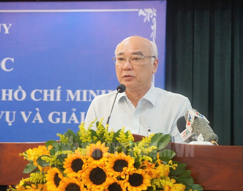 Trưởng Ban Tuyên giáo Thành ủy TP. Hồ Chí Minh Phan Nguyễn Như Khuê kết luận hội thảo.